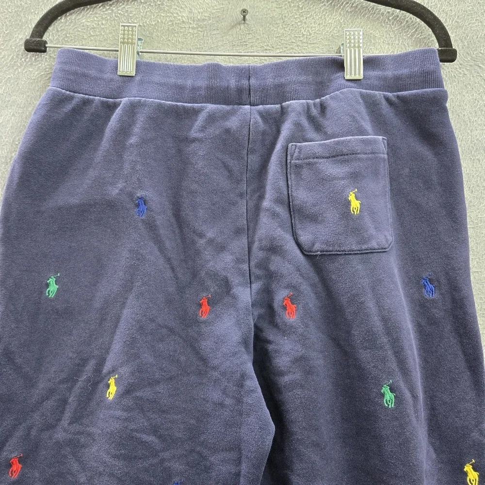 Polo Ralph Lauren Boy Pants XL‎ (18-20) Navy Pony AOP Embroidery Sweatpants